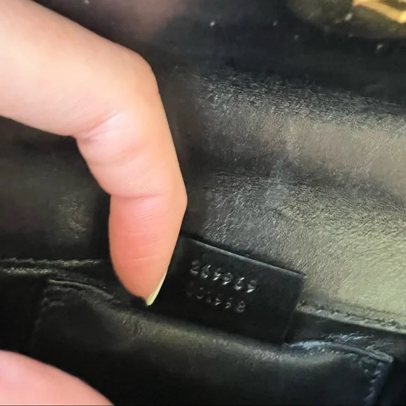 Gucci | Vintage 1947 Bamboo Mini Black Python Crossbody Two Way Chain Bag - Picture 15 of 17